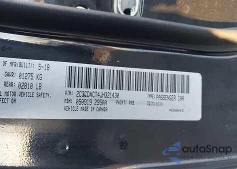 2018 Dodge Charger R/T Rwd z USA, uszkodzony, nr VIN 2C3CDXCT4JH321430